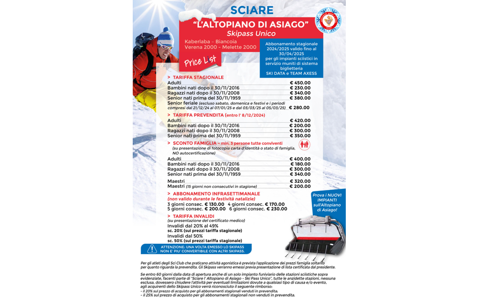 skipass altopiano di asiago 2024 2025 w n2